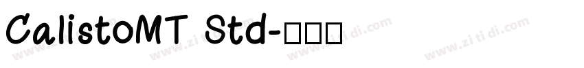 CalistoMT Std字体转换
